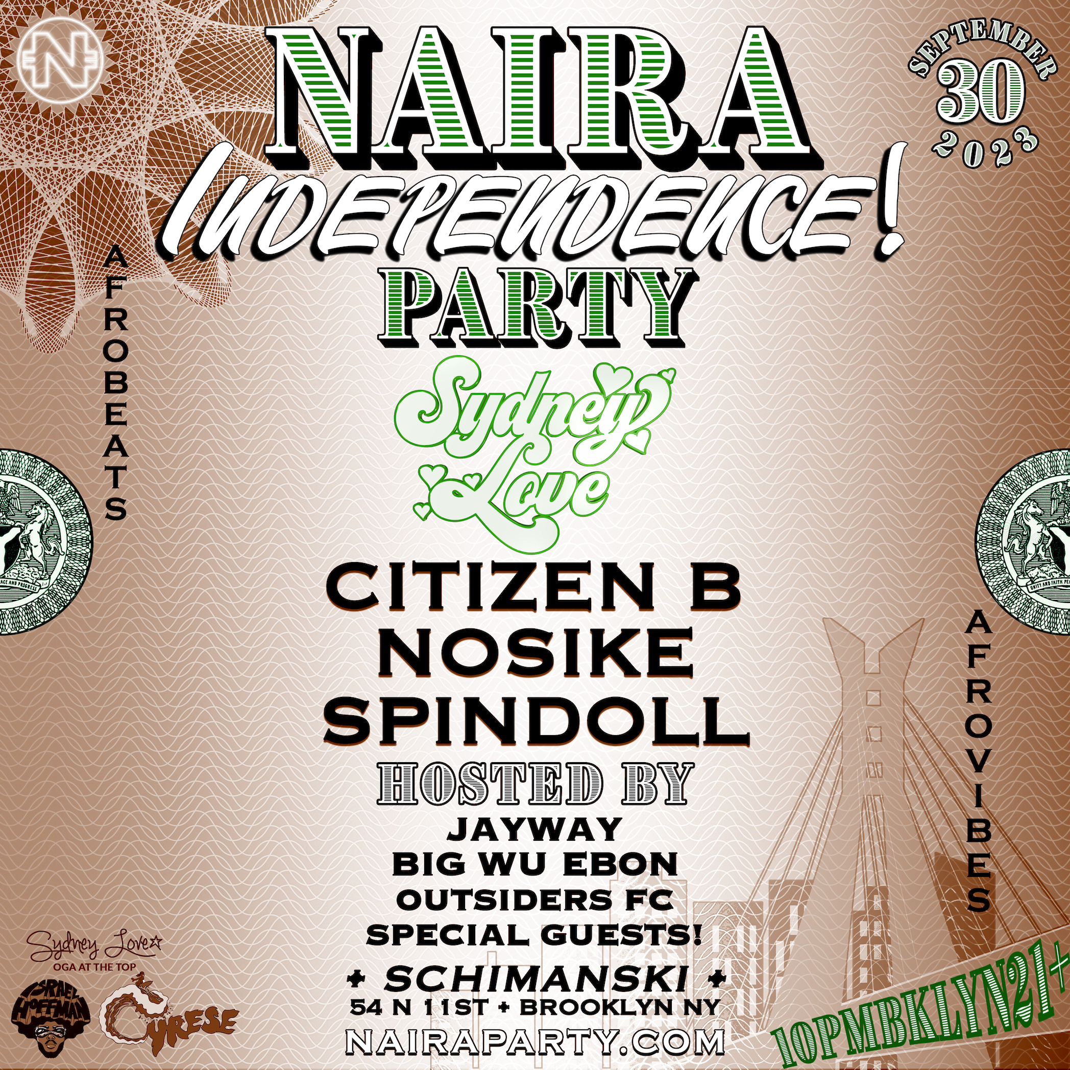 NAIRA PARTY by DJ Sydney Love Best Afrobeats Party NYC New York City American Nigerian Event Sept 28 2023 Schimanski Brooklyn