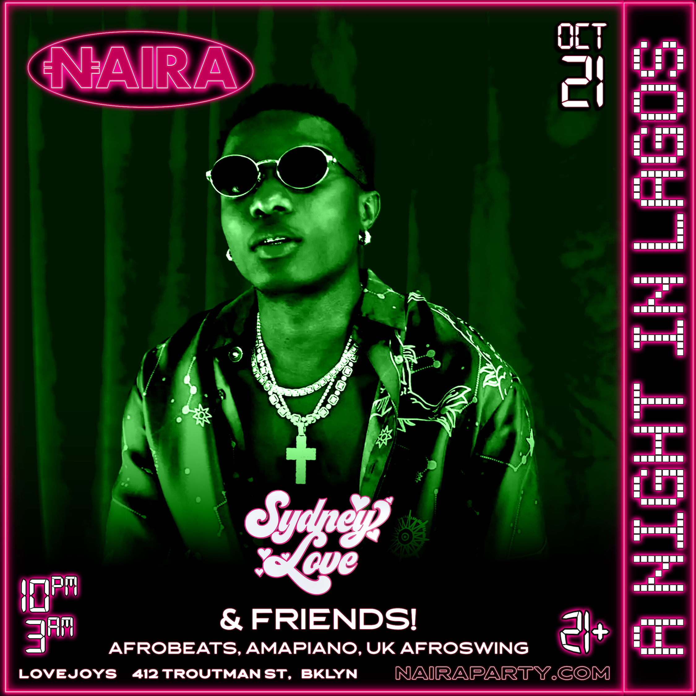 NAIRA PARTY OCTOBER 21 2023 SEASON FINALE by DJ Sydney Love Best Afrobeats Party NYC New York City American Nigerian Event