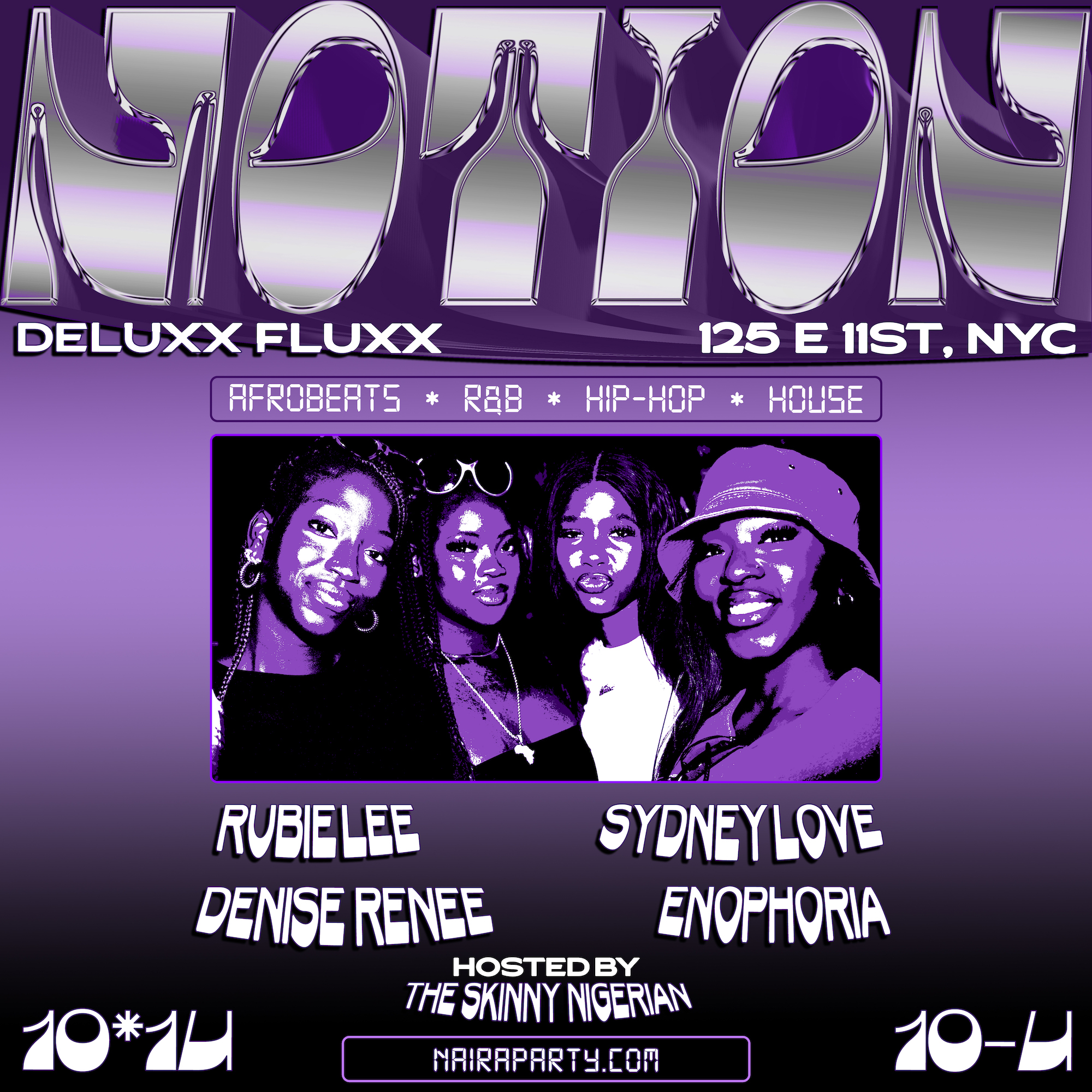 Motion Party by NAIRA PARTY by DJ Sydney Love Best Afrobeats Party NYC New York City American Nigerian Event